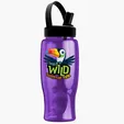 Garyline® Poly+ Bottle with Flip-Straw, Swivel-Handle Lid, 27 oz. — view 48