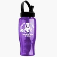 Garyline® Poly+ Bottle with Flip-Straw, Swivel-Handle Lid, 27 oz. — view 47