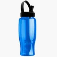 Garyline® Poly+ Bottle with Flip-Straw, Swivel-Handle Lid, 27 oz. — view 4