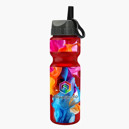 Garyline® Champ Bottle with Ring-Straw Lid, 28 oz. — view 40
