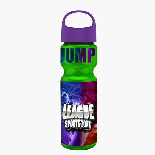 Garyline® Champ Bottle with Oval Crest Lid, 28 oz. — view 169