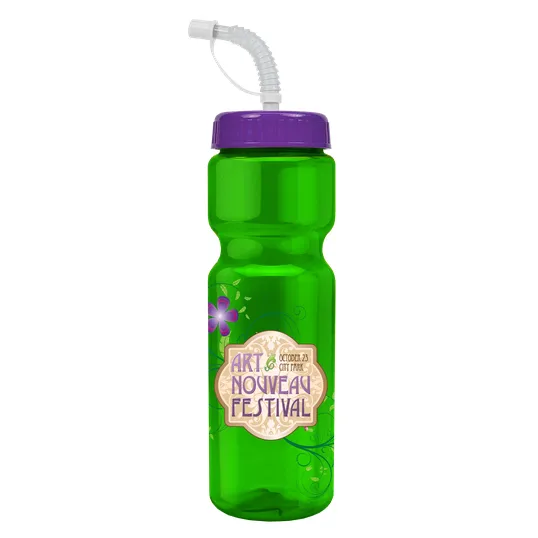 Garyline® Champ Bottle with Straw Lid, 28 oz. — view 146