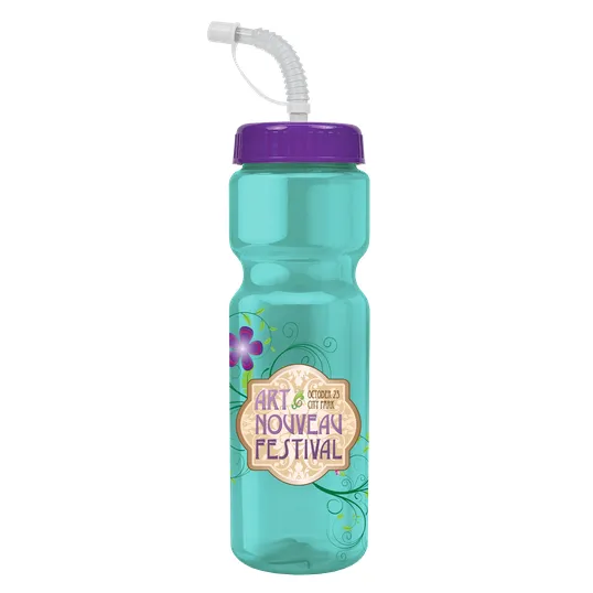 Garyline® Champ Bottle with Straw Lid, 28 oz. — view 153