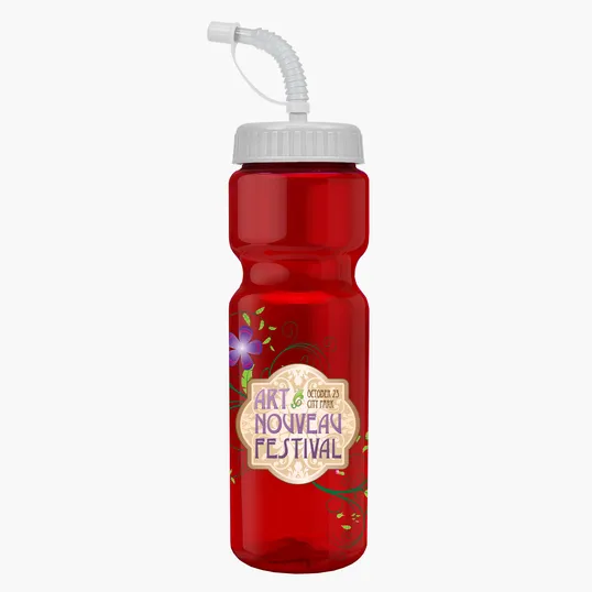 Garyline® Champ Bottle with Straw Lid, 28 oz. — view 168