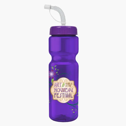 Garyline® Champ Bottle with Straw Lid, 28 oz. — view 155