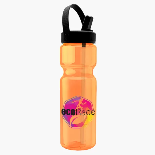 Garyline® Champ Bottle with Flip-Straw, Swivel-Handle Lid, 28 oz. — view 35