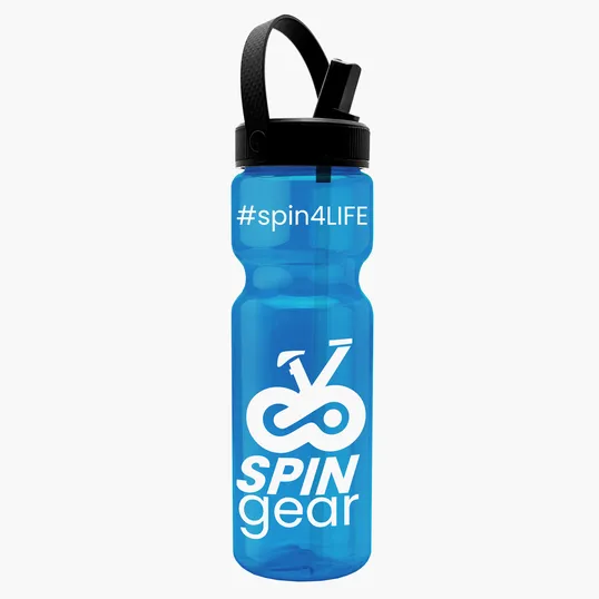 Garyline® Champ Bottle with Flip-Straw, Swivel-Handle Lid, 28 oz. — view 23