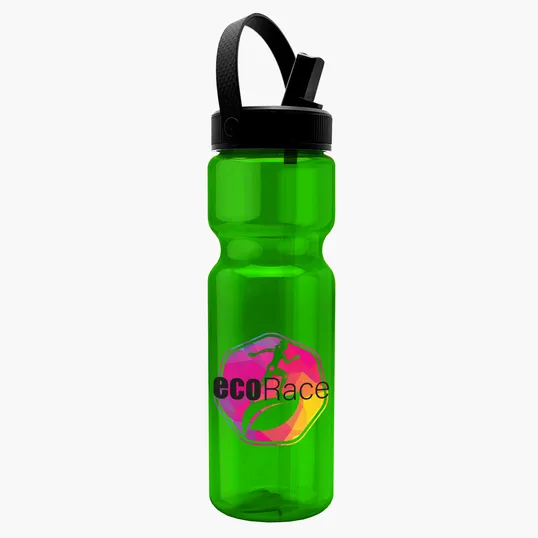 Garyline® Champ Bottle with Flip-Straw, Swivel-Handle Lid, 28 oz. — view 27