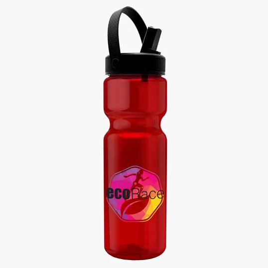 Garyline® Champ Bottle with Flip-Straw, Swivel-Handle Lid, 28 oz. — view 40