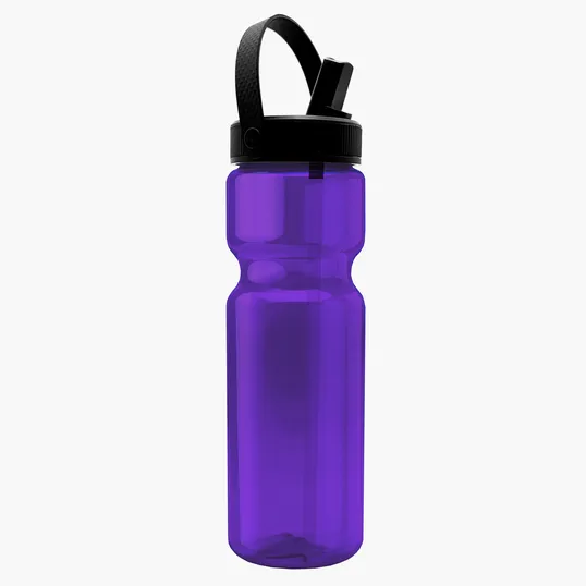 Garyline® Champ Bottle with Flip-Straw, Swivel-Handle Lid, 28 oz. — view 10