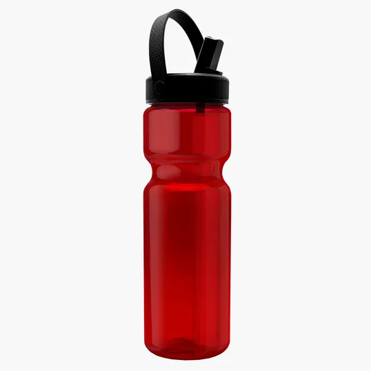 Garyline® Champ Bottle with Flip-Straw, Swivel-Handle Lid, 28 oz. — view 8