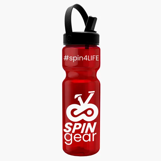 Garyline® Champ Bottle with Flip-Straw, Swivel-Handle Lid, 28 oz. — view 39