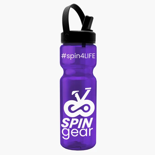 Garyline® Champ Bottle with Flip-Straw, Swivel-Handle Lid, 28 oz. — view 47