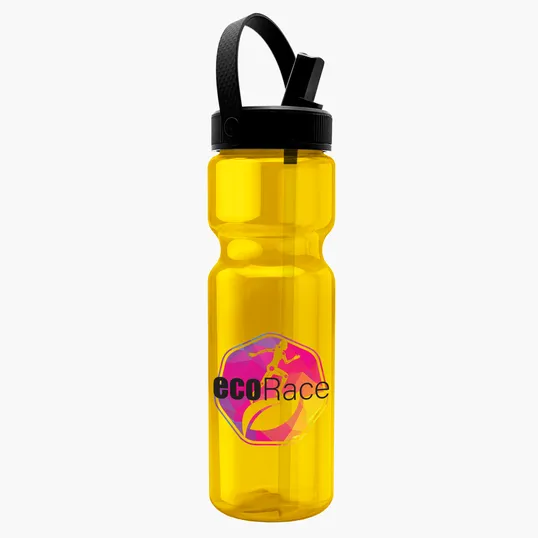 Garyline® Champ Bottle with Flip-Straw, Swivel-Handle Lid, 28 oz. — view 16