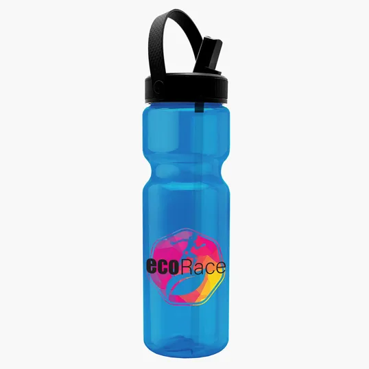 Garyline® Champ Bottle with Flip-Straw, Swivel-Handle Lid, 28 oz. — view 24