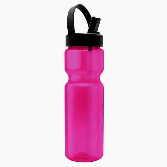 Garyline® Champ Bottle with Flip-Straw, Swivel-Handle Lid, 28 oz. — view 6