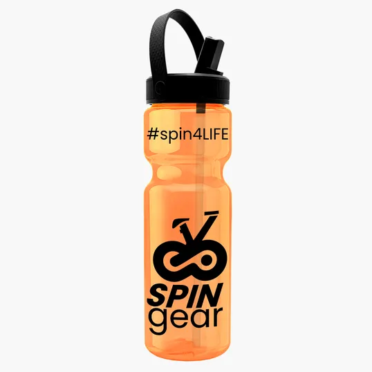 Garyline® Champ Bottle with Flip-Straw, Swivel-Handle Lid, 28 oz. — view 36