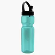 Garyline® Champ Bottle with Flip-Straw, Swivel-Handle Lid, 28 oz. — view 9