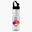 Garyline® Champ Bottle with Flip-Straw, Swivel-Handle Lid, 28 oz. — view 13
