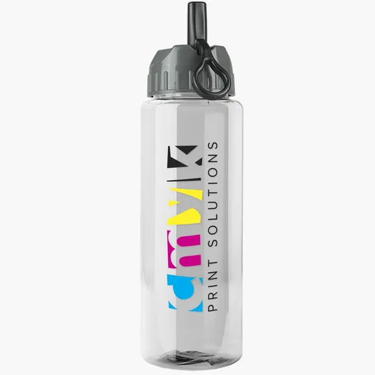 Garyline® Guzzler Bottle with Ring-Straw Lid, 32 oz. — view 7