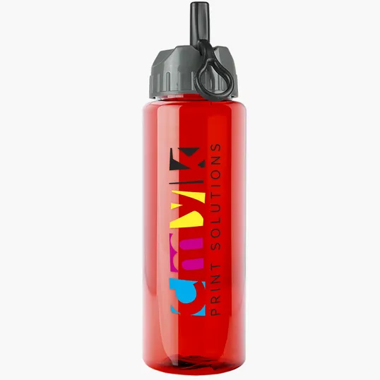 Garyline® Guzzler Bottle with Ring-Straw Lid, 32 oz. — view 23
