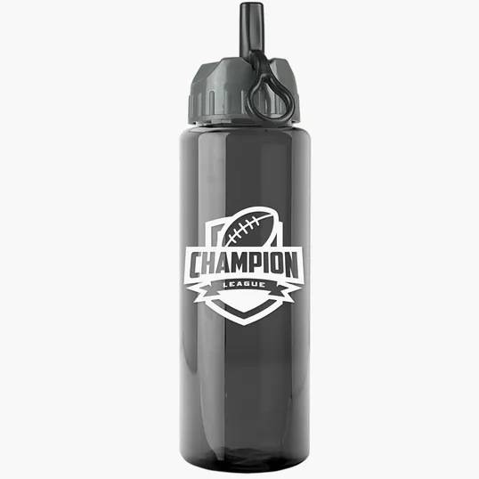 Garyline® Guzzler Bottle with Ring-Straw Lid, 32 oz. — view 11