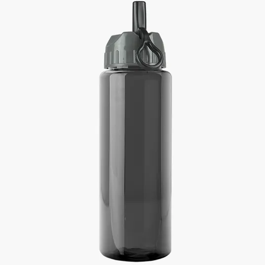 Garyline® Guzzler Bottle with Ring-Straw Lid, 32 oz. — view 2