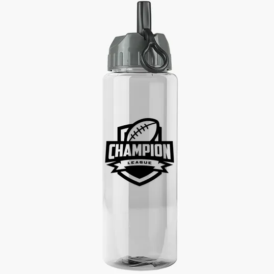 Garyline® Guzzler Bottle with Ring-Straw Lid, 32 oz. — view 6