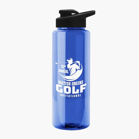 Garyline® Guzzler Bottle with Drink-Thru Lid, 32 oz. — view 101