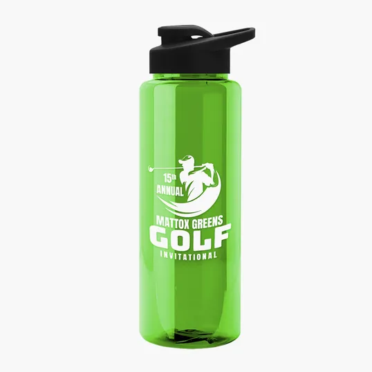 Garyline® Guzzler Bottle with Drink-Thru Lid, 32 oz. — view 110