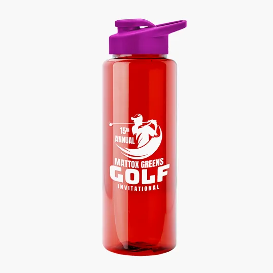 Garyline® Guzzler Bottle with Drink-Thru Lid, 32 oz. — view 120
