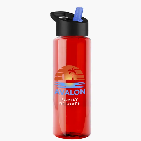 Garyline® Guzzler Bottle with Flip-Straw Lid, 32 oz. — view 113