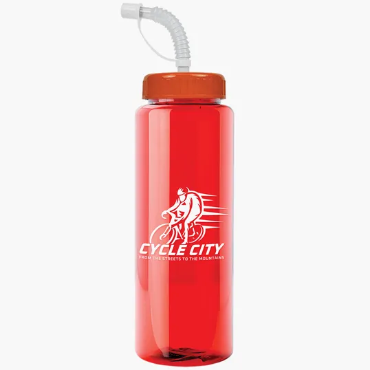 Garyline® Guzzler Bottle with Straw Lid, 32 oz. — view 99