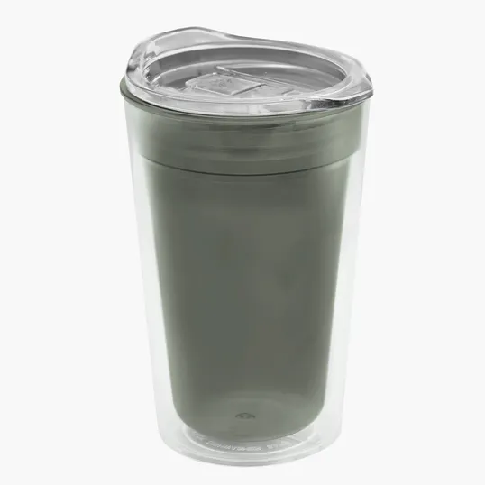 Garyline® Transparent Tumbler with Slider Lid, 14 oz. — view 2