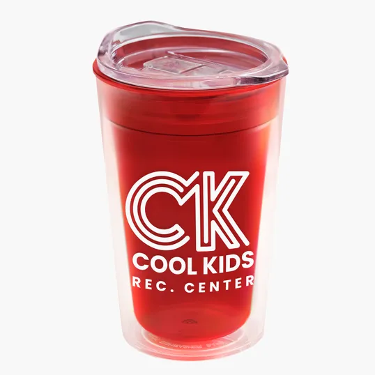 Garyline® Transparent Tumbler with Slider Lid, 14 oz. — view 20