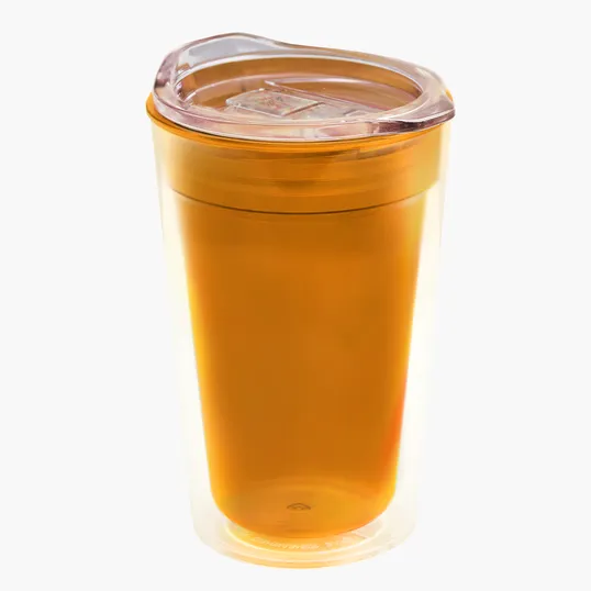 Garyline® Transparent Tumbler with Slider Lid, 14 oz. — view 5