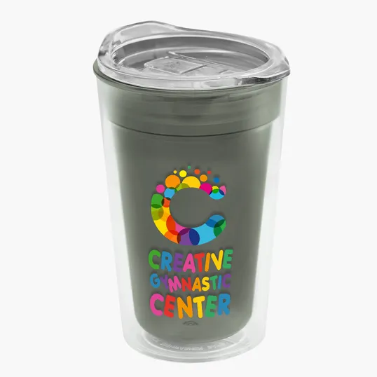 Garyline® Transparent Tumbler with Slider Lid, 14 oz. — view 11