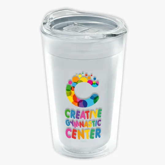 Garyline® Transparent Tumbler with Slider Lid, 14 oz. — view 10