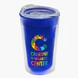 Garyline® Transparent Tumbler with Slider Lid, 14 oz. — view 13
