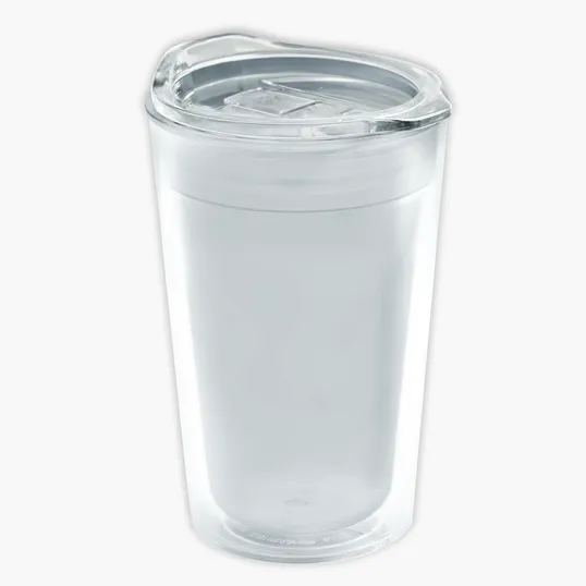 Garyline® Transparent Tumbler with Slider Lid and Full-Color Insert, 14 oz.
