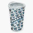Garyline® Transparent Tumbler with Slider Lid and Full-Color Insert, 14 oz. — view 2