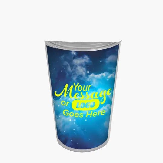 Garyline® Transparent Tumbler with Slider Lid and Full-Color Paper Insert, 14 oz. — view 2