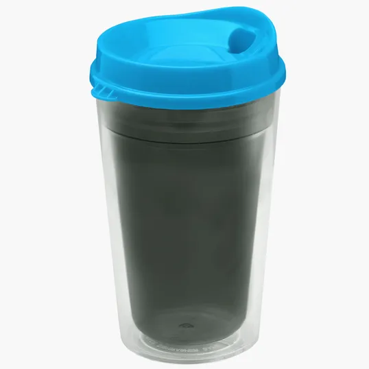 Garyline® Transparent Tumbler with Sip Lid, 16 oz. — view 3