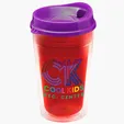 Garyline® Transparent Tumbler with Sip Lid, 16 oz. — view 145