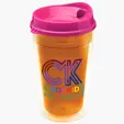 Garyline® Transparent Tumbler with Sip Lid, 16 oz. — view 100
