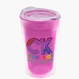 Garyline® Transparent Tumbler with Sip Lid, 16 oz. — view 131