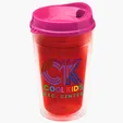 Garyline® Transparent Tumbler with Sip Lid, 16 oz. — view 136