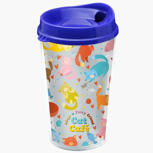 Garyline® Transparent Tumbler with Sip Lid and Full-Color Insert, 16 oz. — view 17