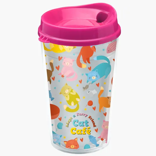 Garyline® Transparent Tumbler with Sip Lid and Full-Color Insert, 16 oz. — view 13