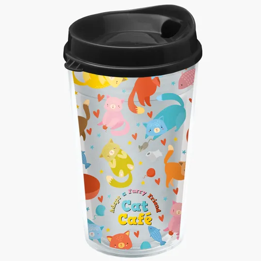 Garyline® Transparent Tumbler with Sip Lid and Full-Color Insert, 16 oz. — view 10
